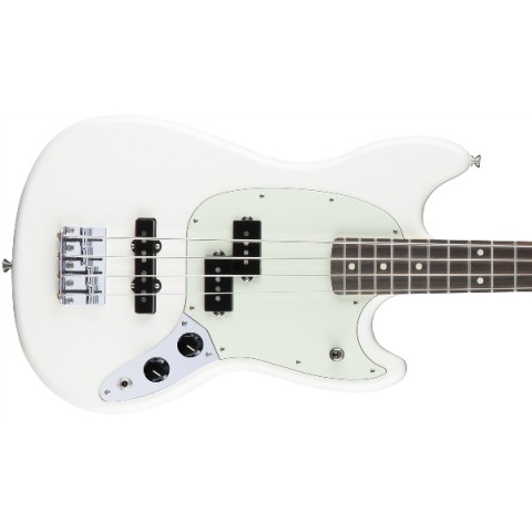 Fender Mustang Bass PJ, Pau Ferro Fingerboard - Olympic White